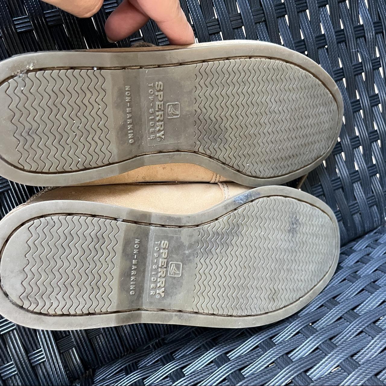 Sperry Women's Tan Boatshoes Depop