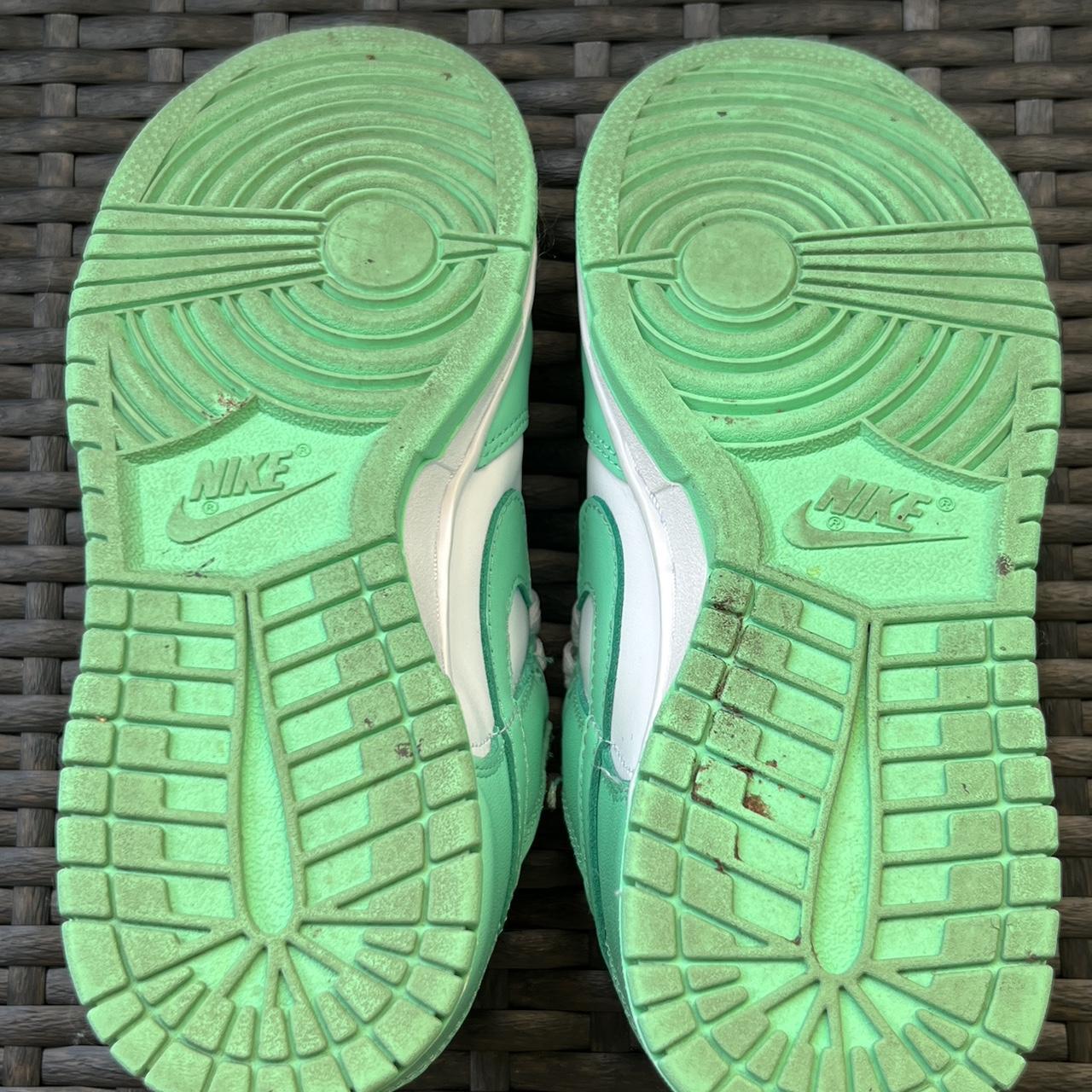 footlocker green glow dunks