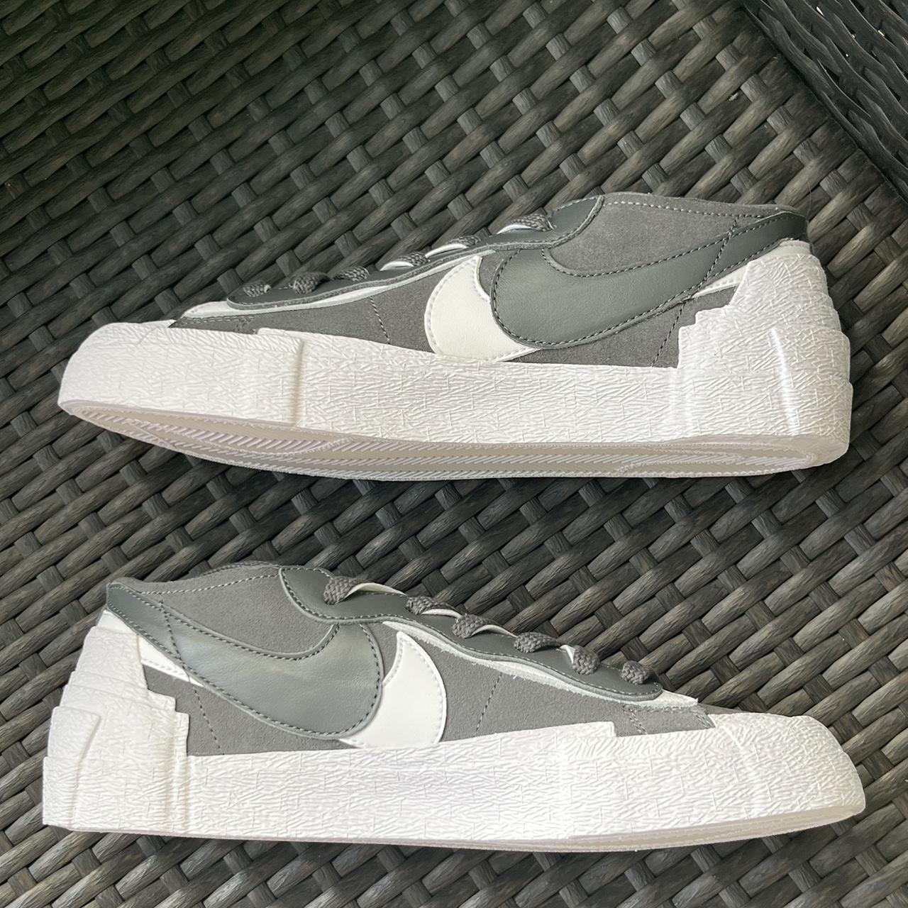 Nike x Sacai Blazer Low Iron Grey Shoes DD1877-002 Size 10