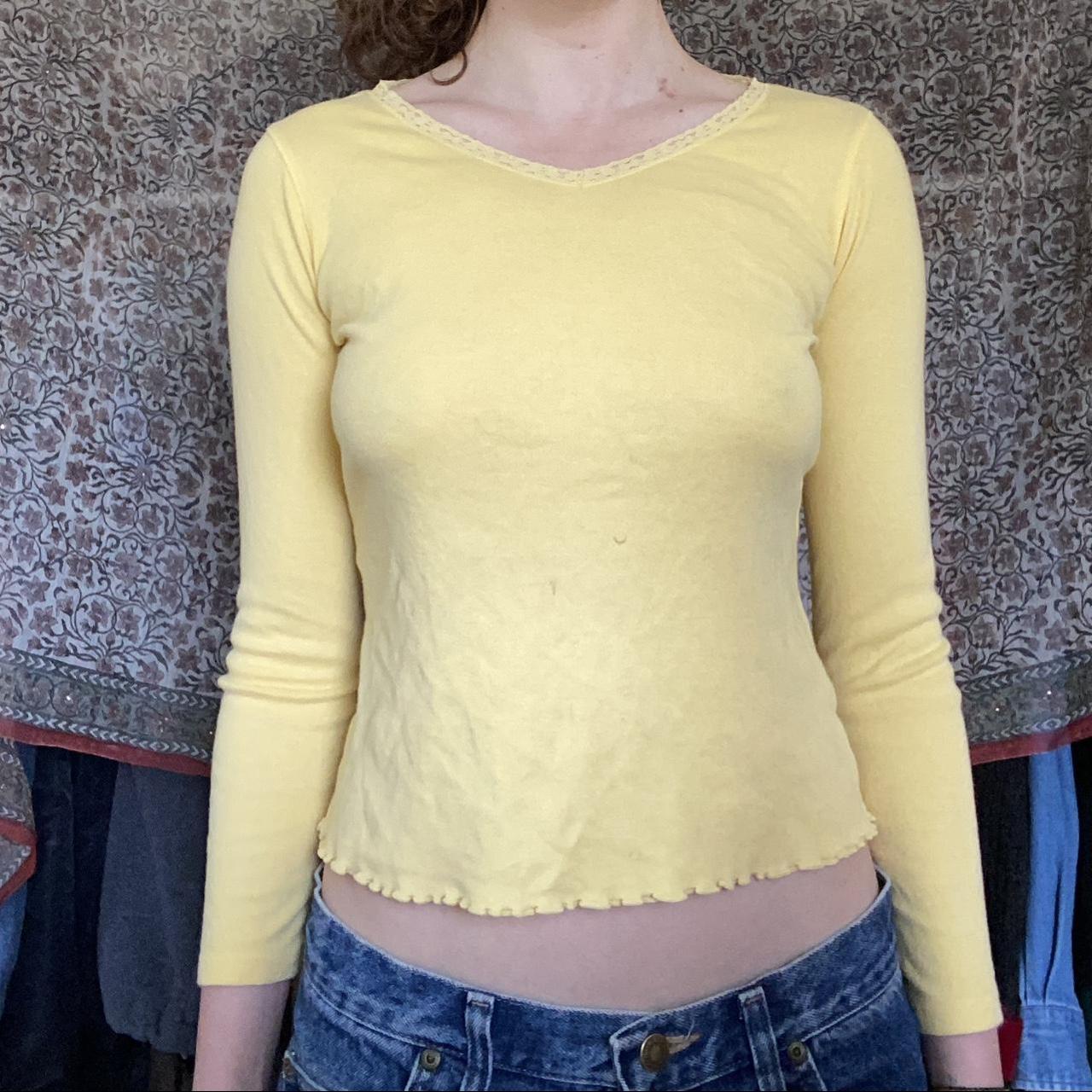 bright yellow shirt womens
