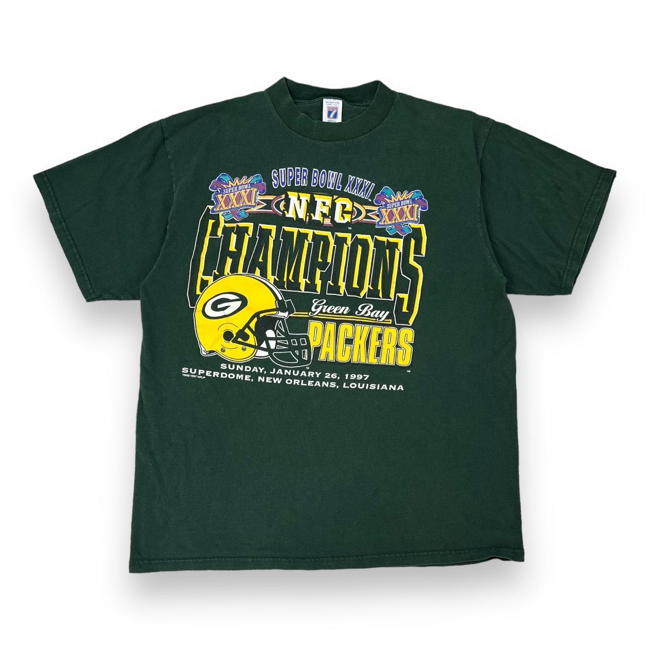 Vintage Super Bowl XXXI T-shirt / Green Bay Packers Vs New