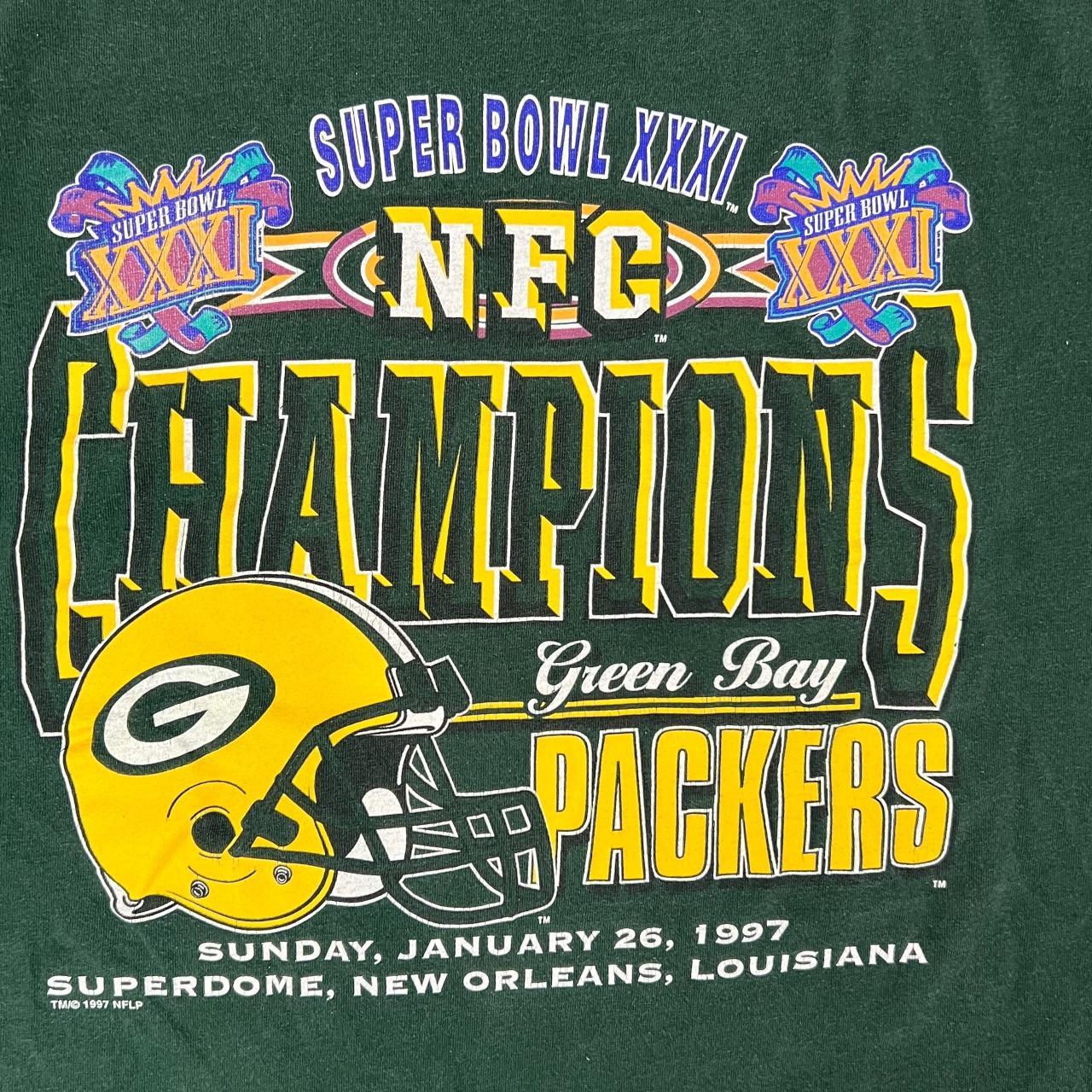 Vintage Green Bay Packers Super Bowl XXXI - Depop