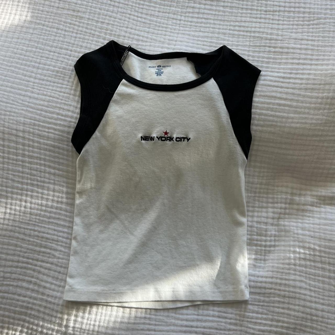 brandy melville new york city graphic tank/tee in... Depop