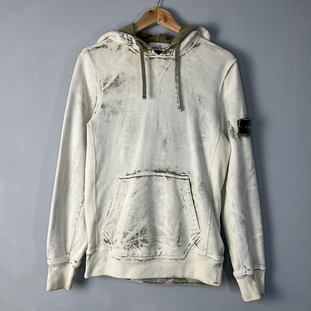 Authentic Stone Island Hand Corrosion Hoodie