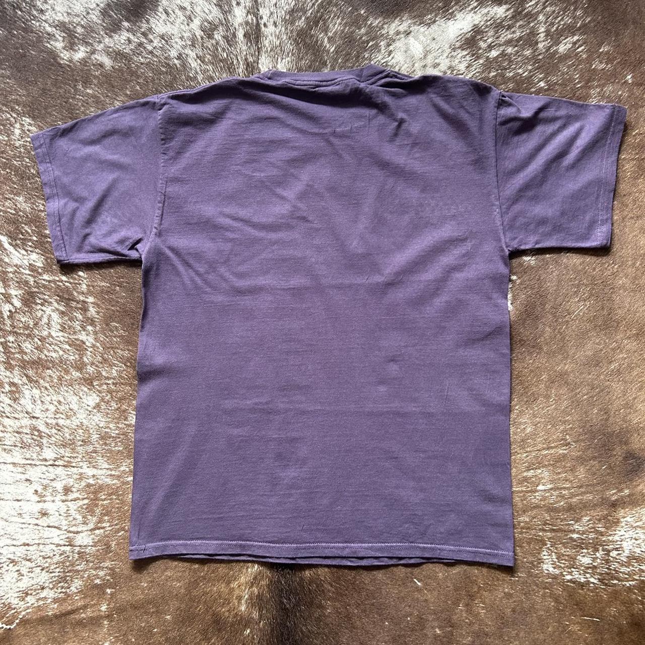 Vintage 2000 purple Elvis Presley t shirt Size... - Depop