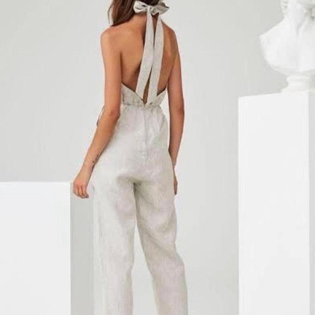 Sir the Label Kai halter playsuit 35% linen Depop