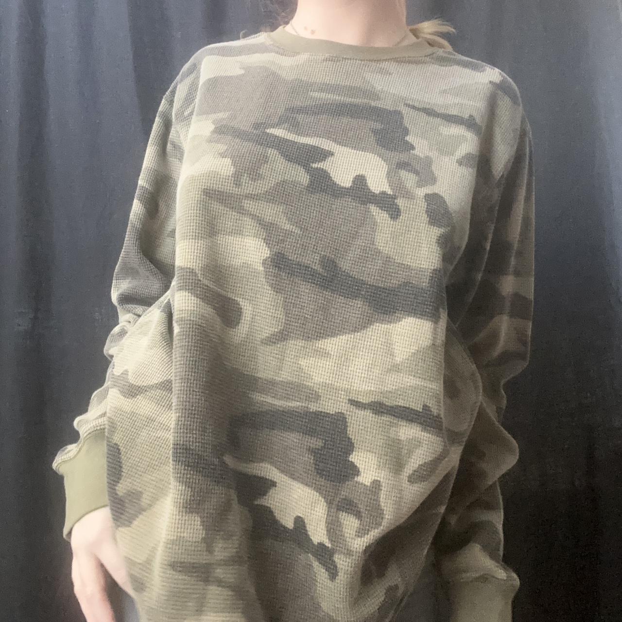 Express one eleven on sale oversized camo sweatshirt