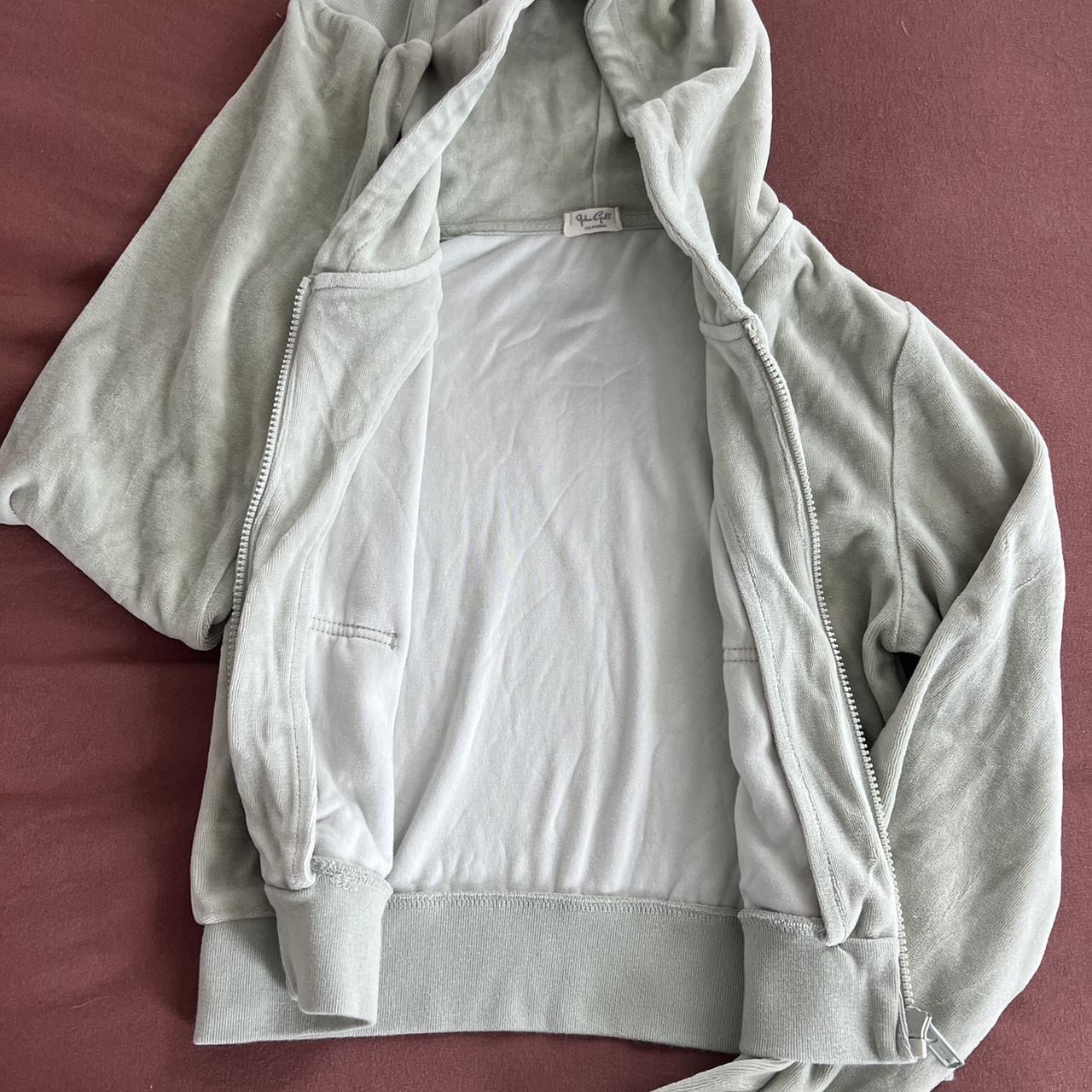 Brandy Melville sage green zip up hoodie!! Cropped,... Depop