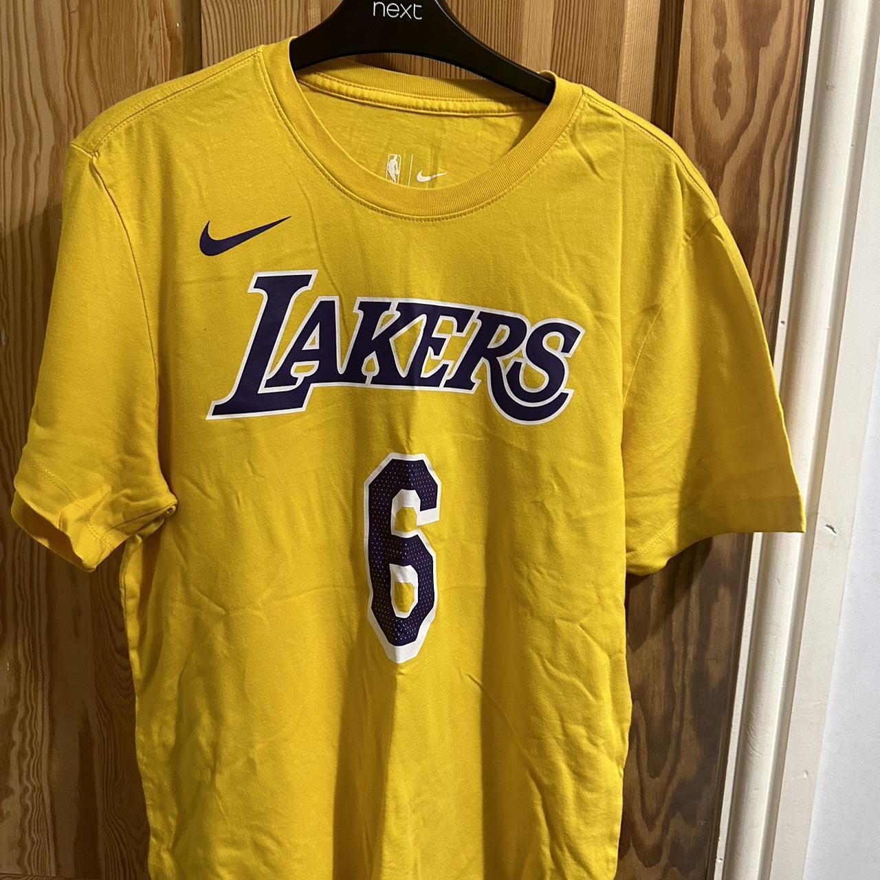 Lakers lebron jersey Purple /gold Small - Depop