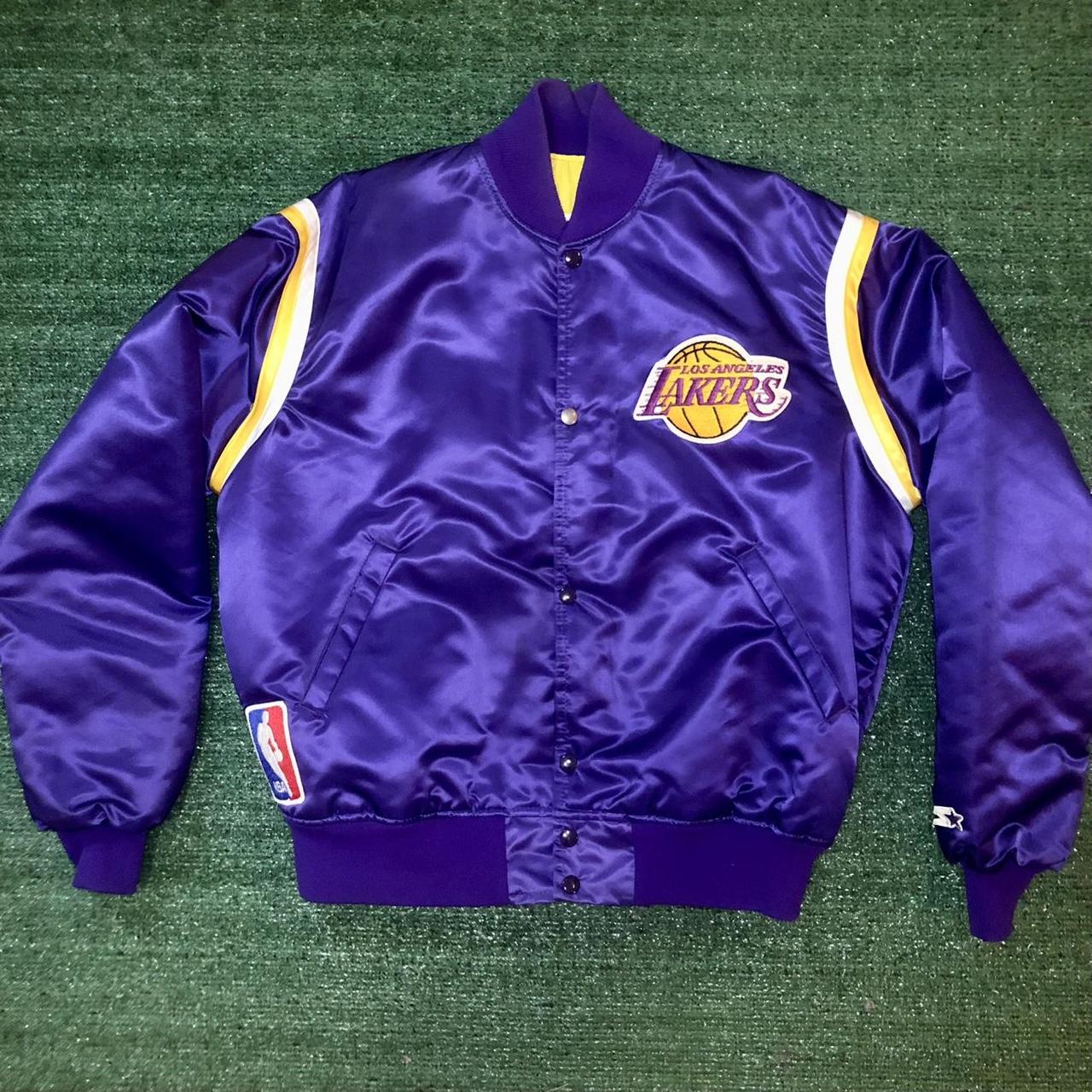 Vintage 80's Lakers starter warm up jacket Size - Depop