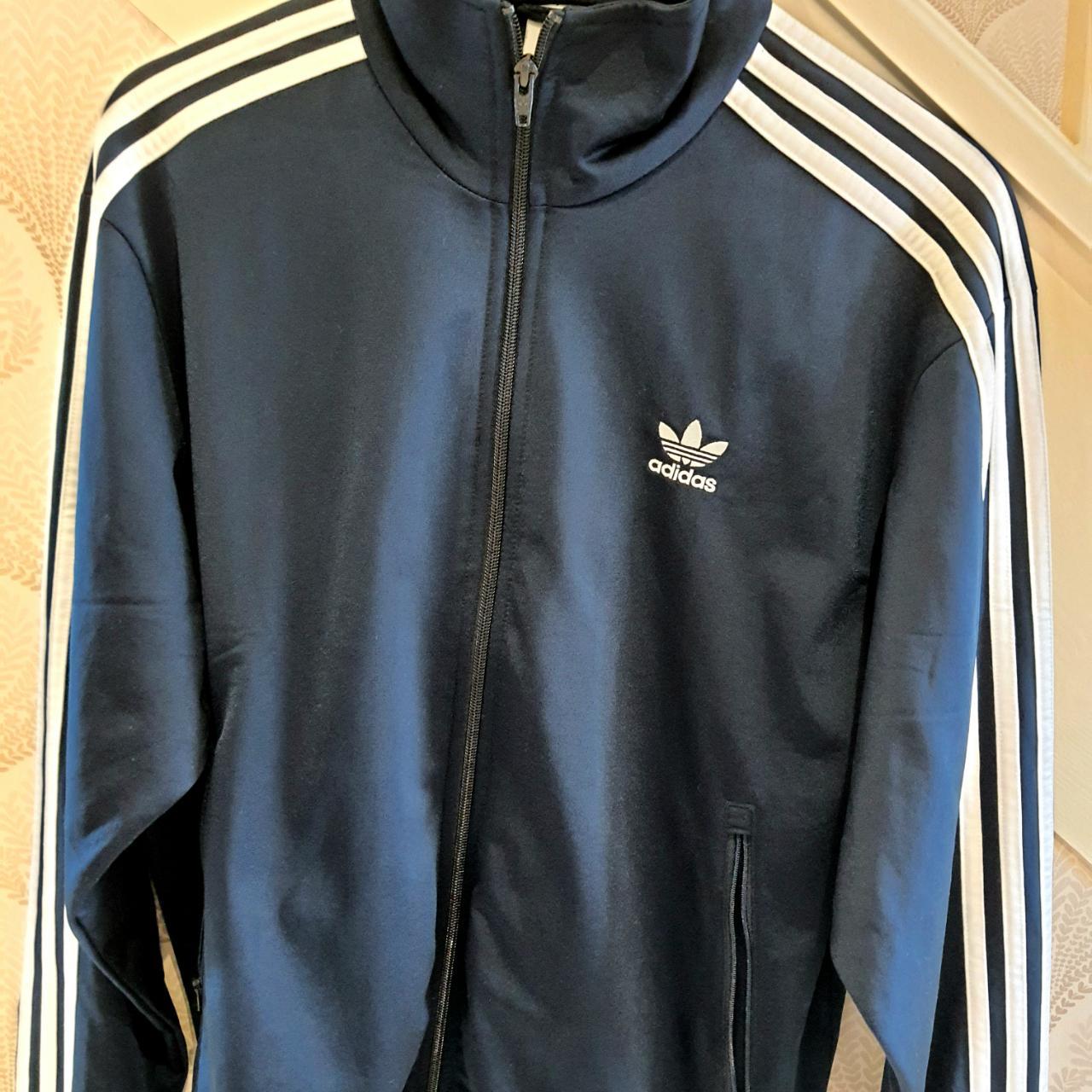 Adidas Men's Navy and Blue Jacket | Depop