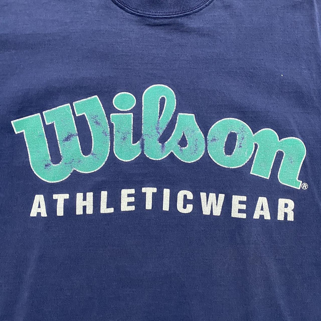 Wilson Y2K Cottage Athletic Wear Navy Blue T - Depop