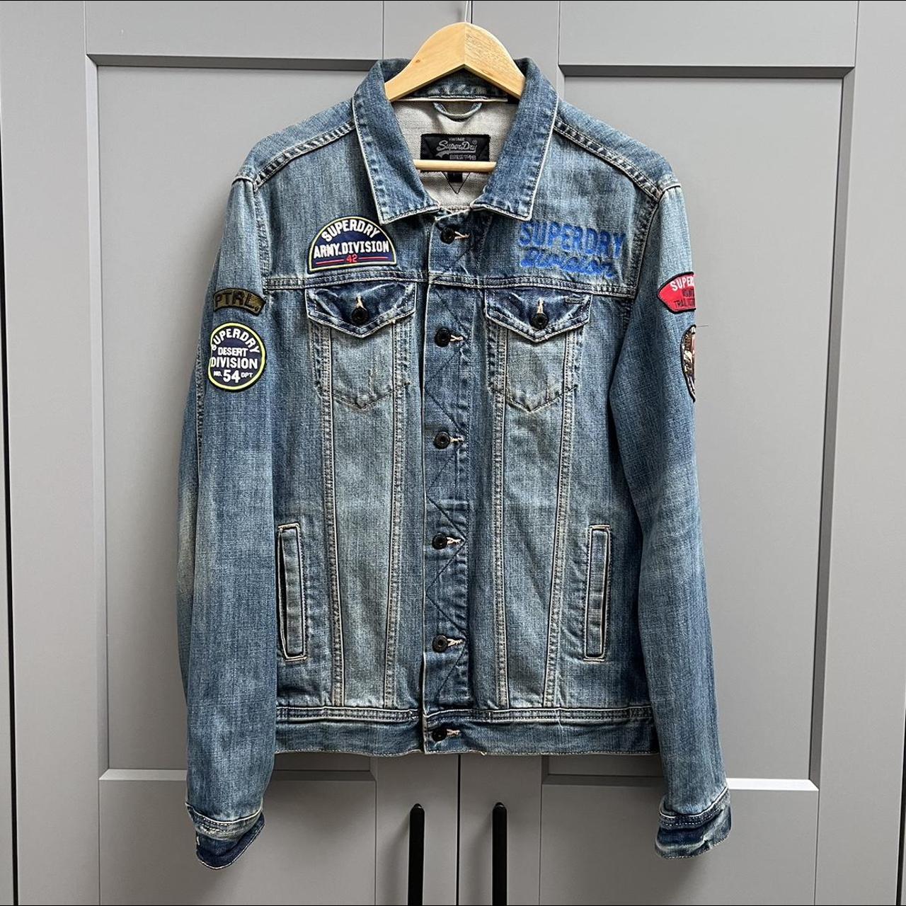 SUPERDRY DENIM JACKET SIZE - L 9/10 CONDITION - Depop