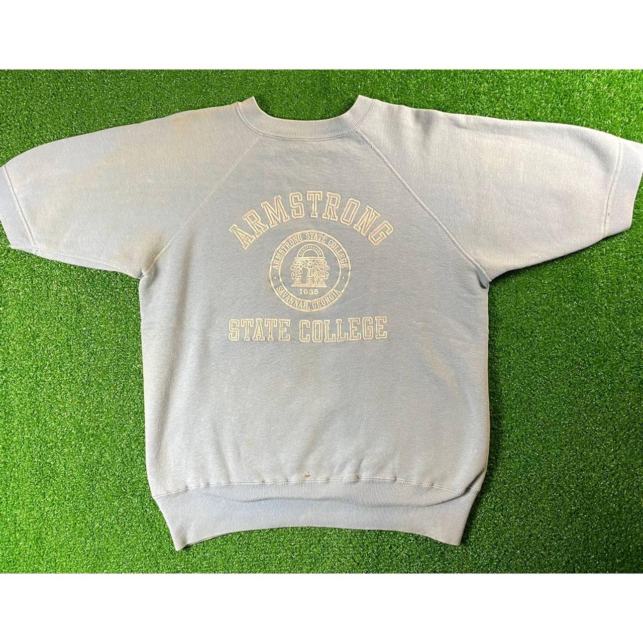 Vintage 60s Armstrong State College Flock Print... - Depop