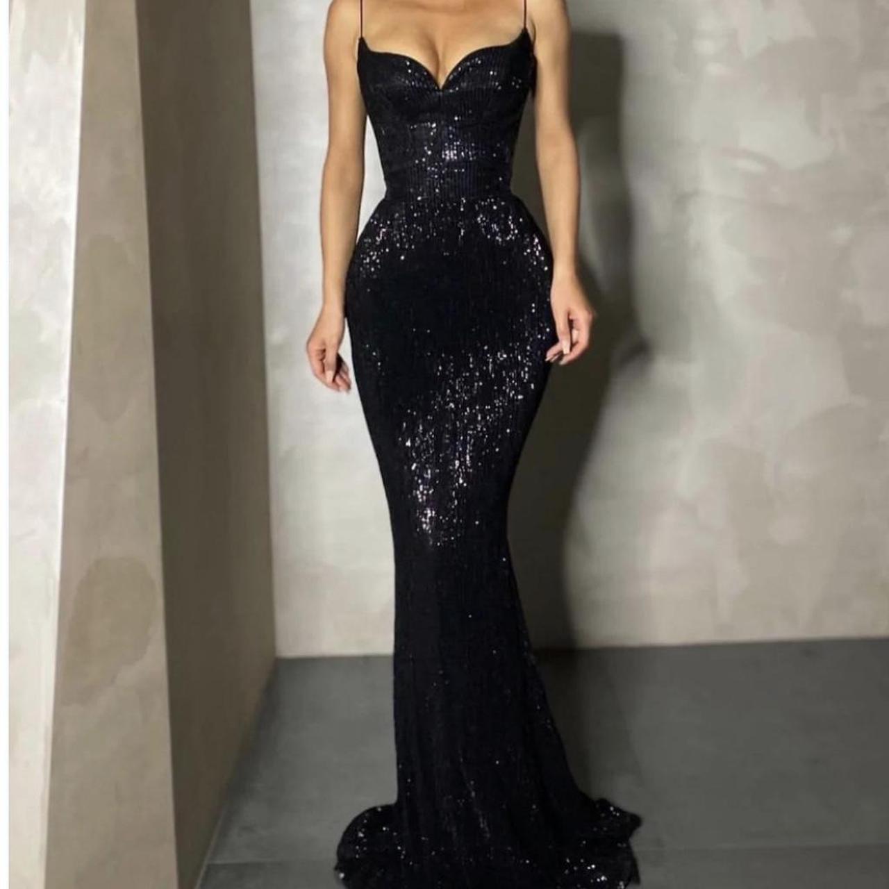 lia stublla saskia dress black HIRE $200 size 4-10... - Depop