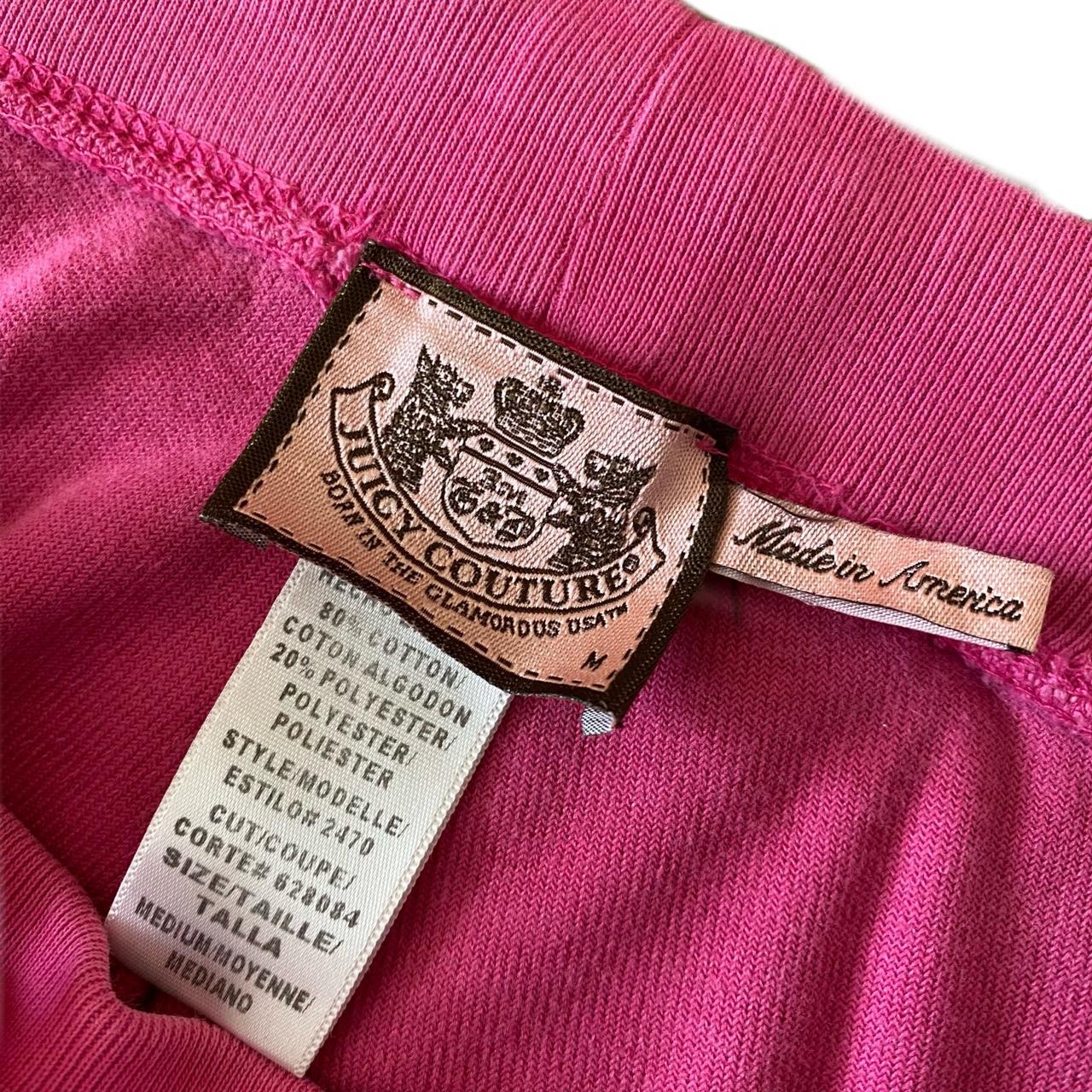 Iconic Y2K Juicy Couture hot pink terry cloth low... - Depop