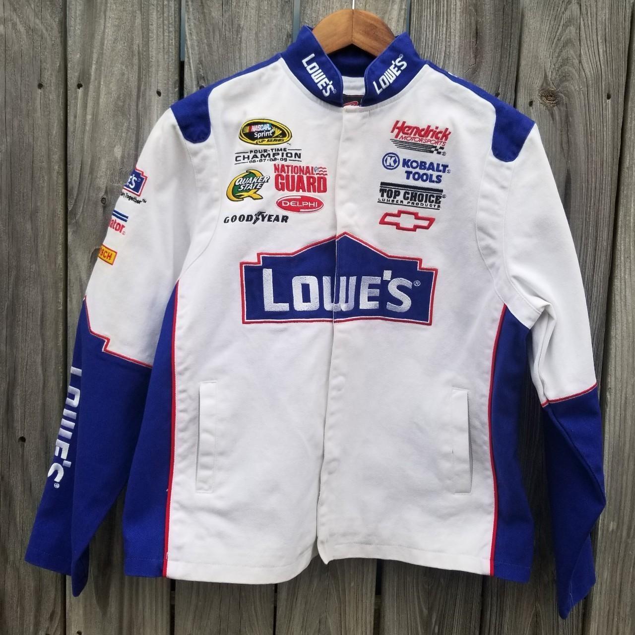 Lowe's Nascar jacket Jimmie Johnson women's XL... - Depop