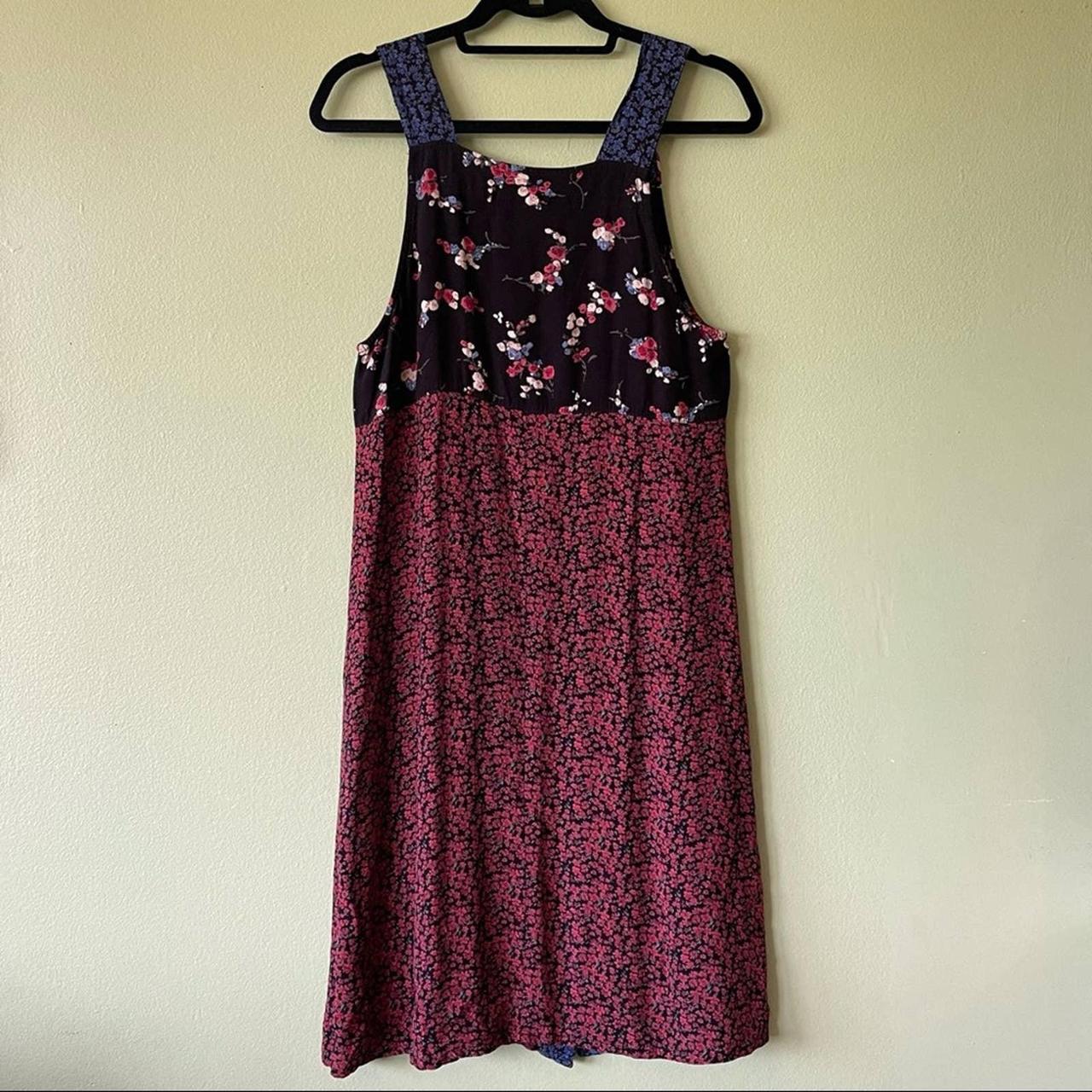 Adorable 1990s Cottagecore Floral Jumper Dress By Depop