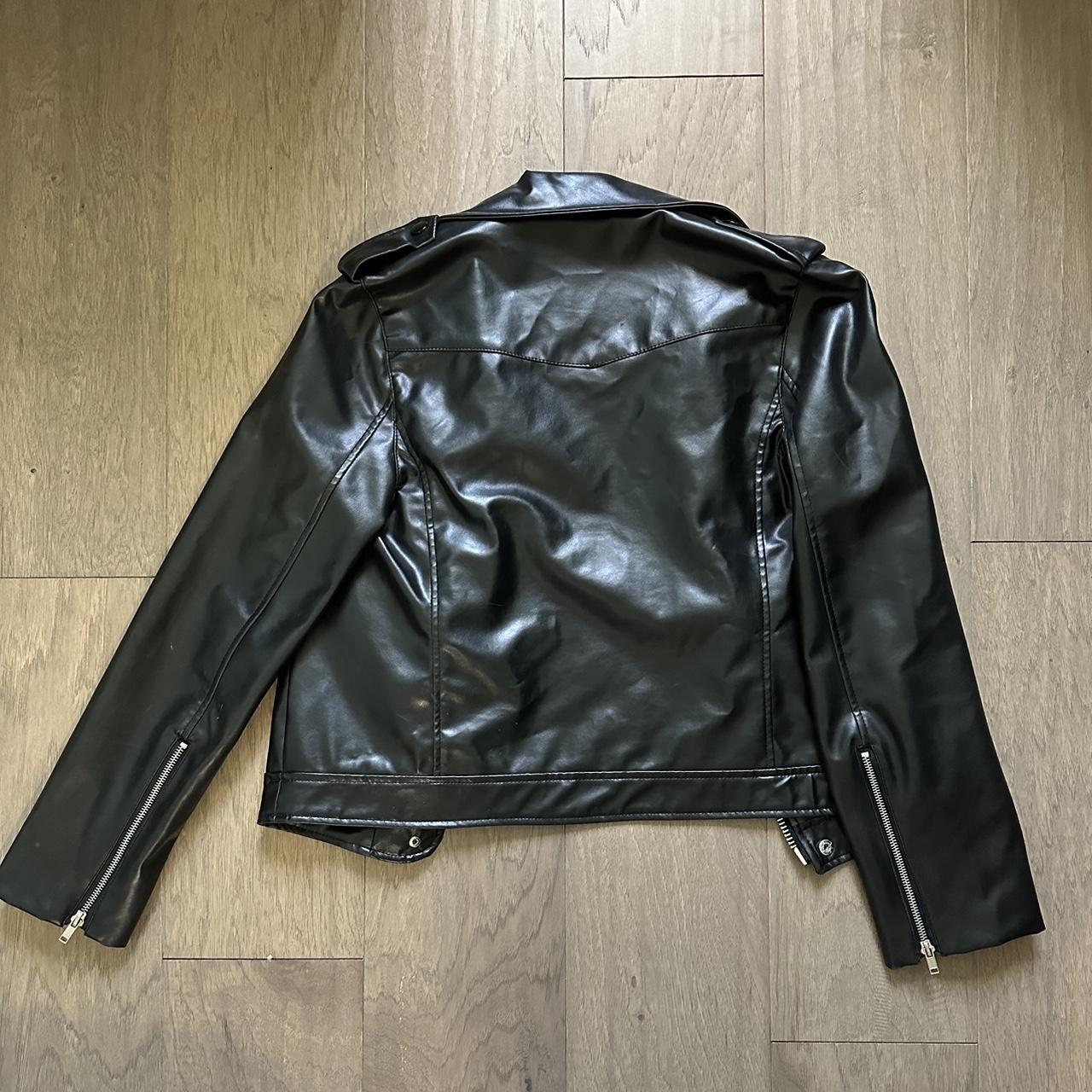 Luii faux leather jacket Size small #leather... - Depop