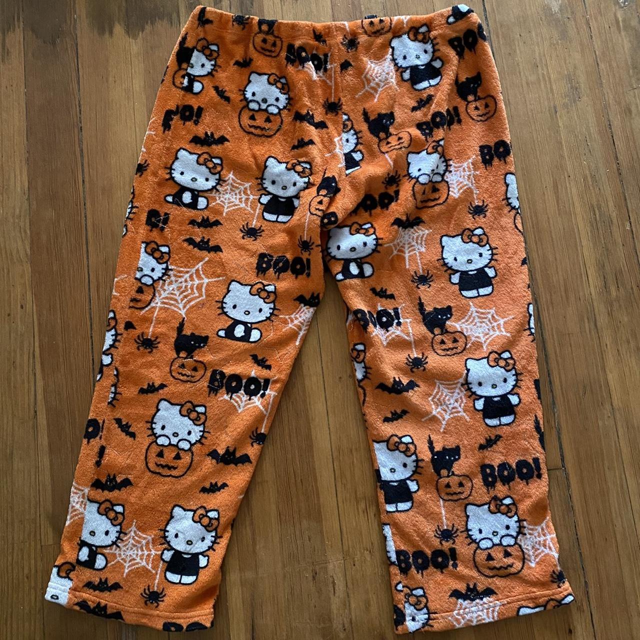 rare hello kitty halloween pajama pants size 2XL,... Depop
