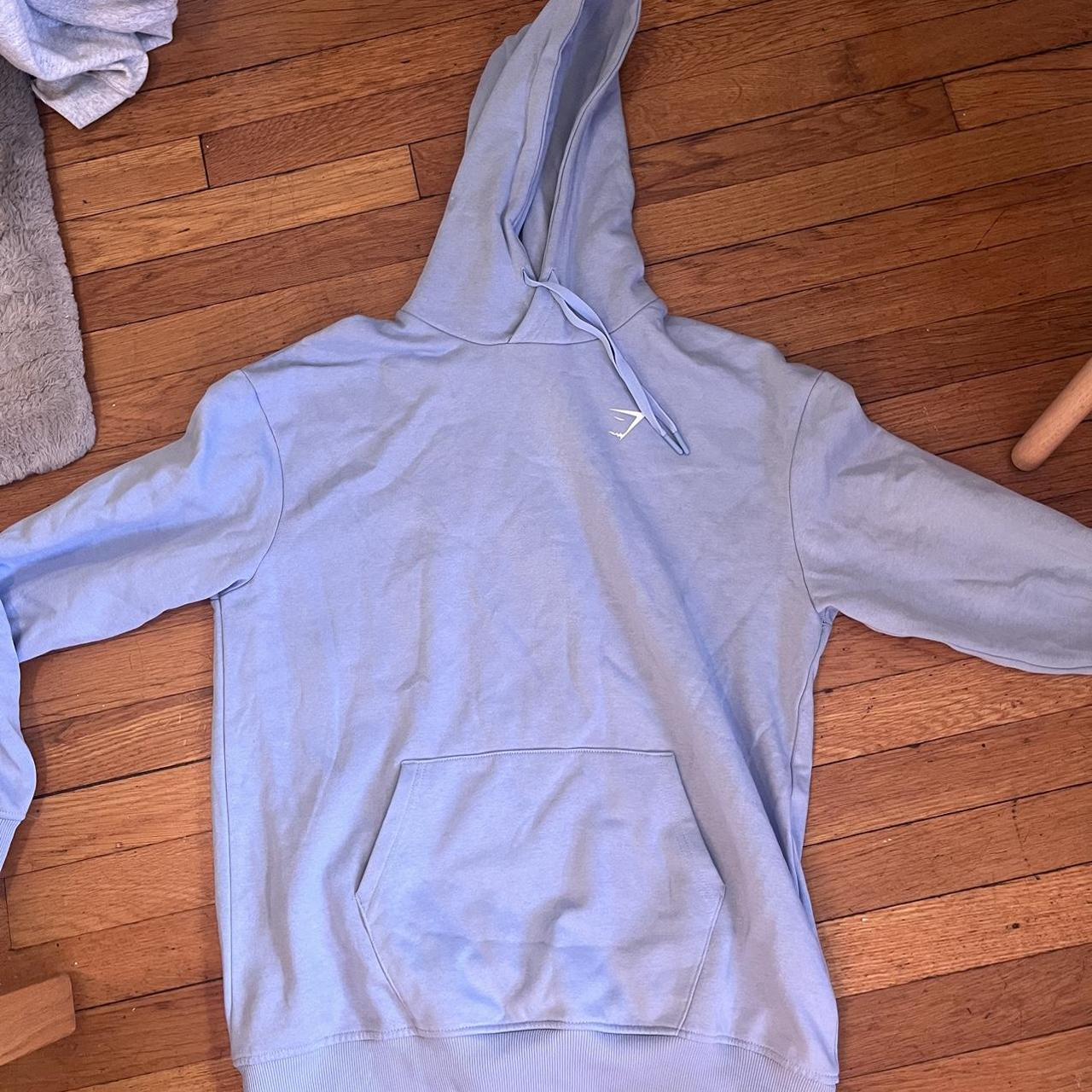 womens gymshark hoodie oversized size small - Depop