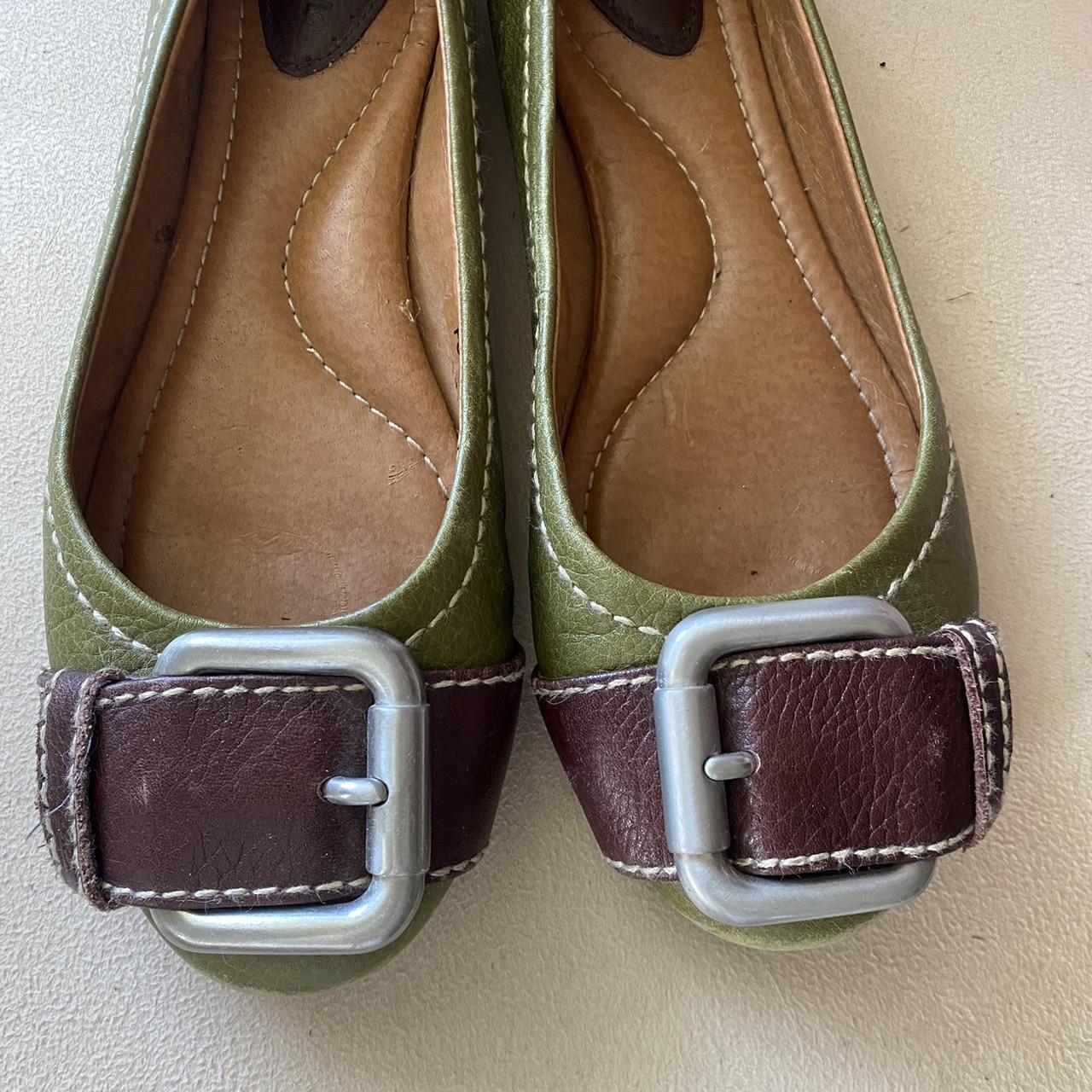 Fossil Women's Green Loafers