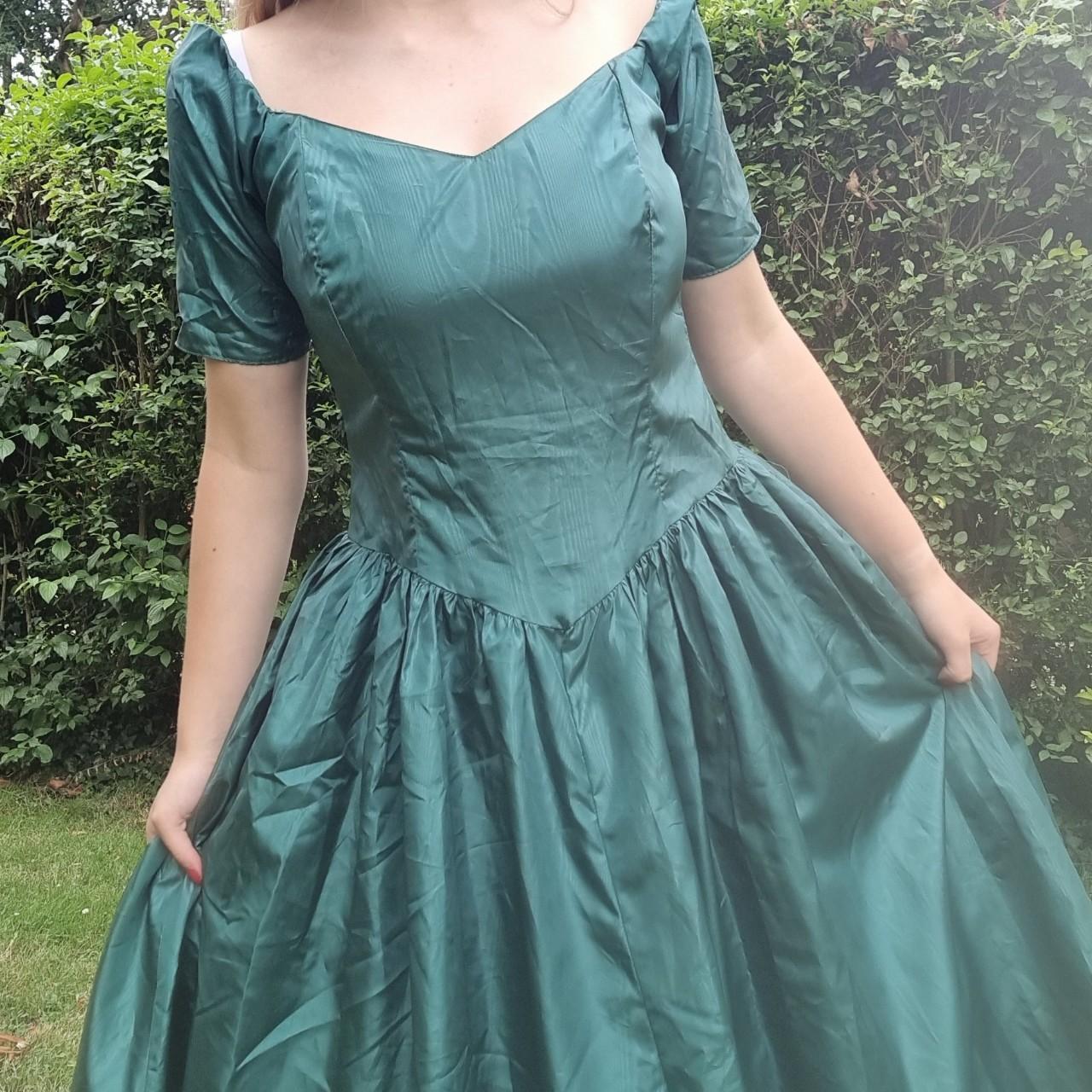 Vintage green ballgown The most gorgeous 1980s royal... - Depop