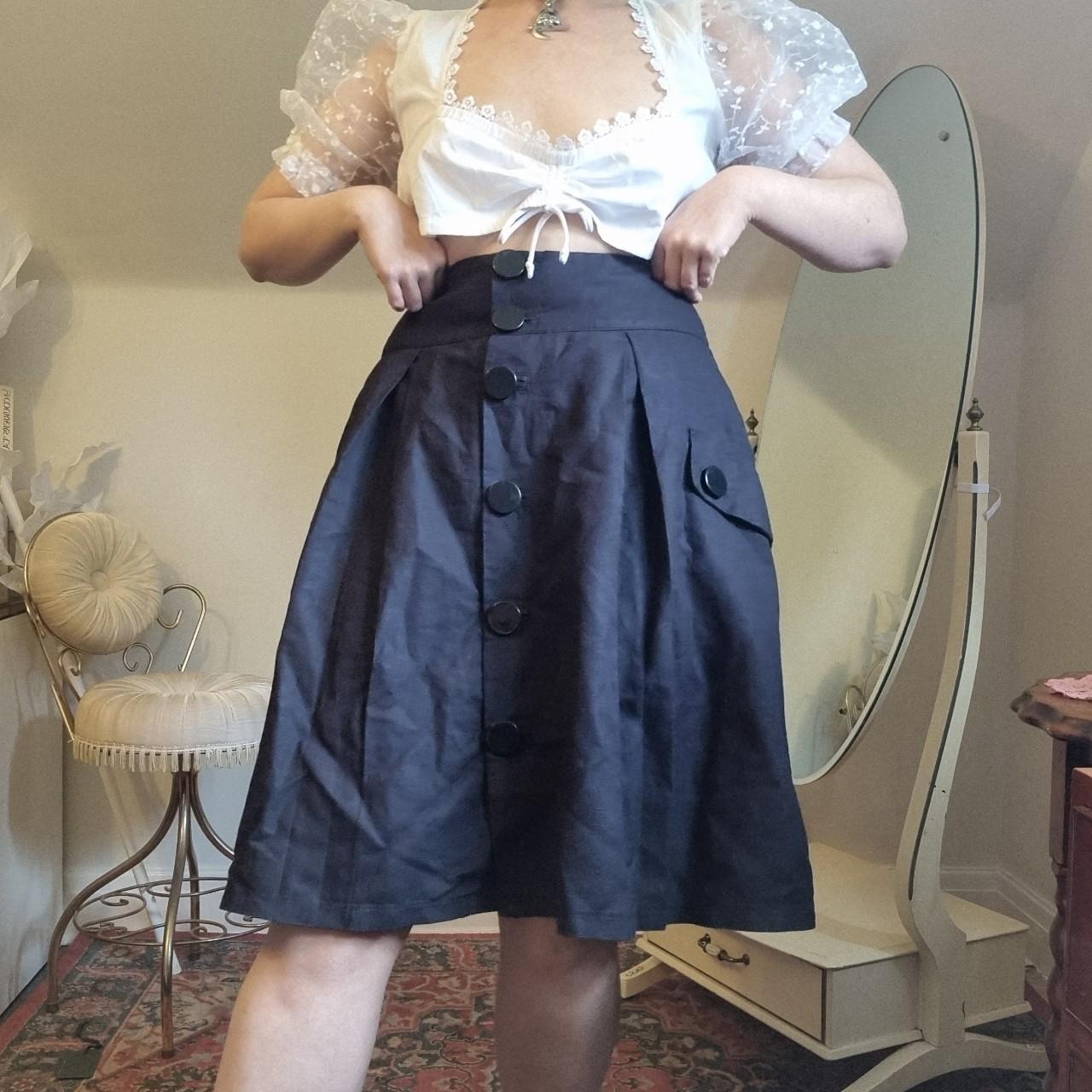Black a line skirt Lovely and simple jet black... - Depop