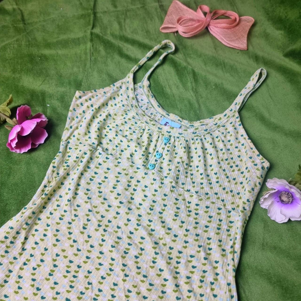 90s tank top Super cute late 90s early y2k green... - Depop