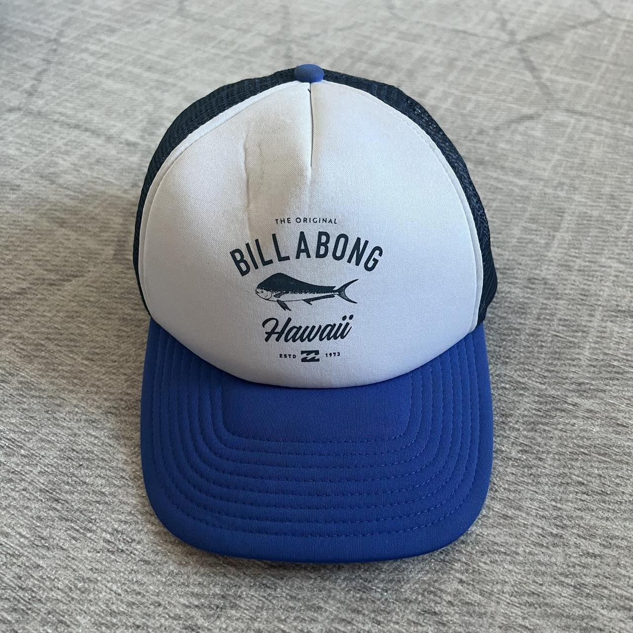 Billabong Hawaii Men's Blue/White Fishing Surfing - Depop