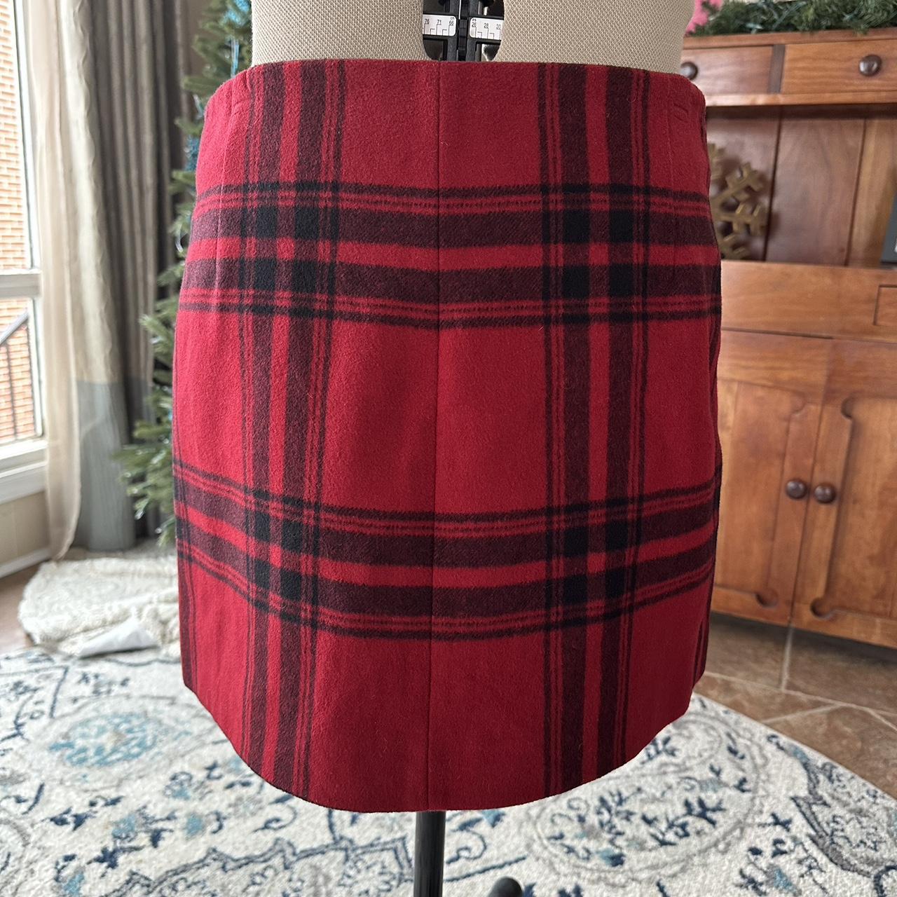 Karen Millen Women's Red and Black Skirt (3)