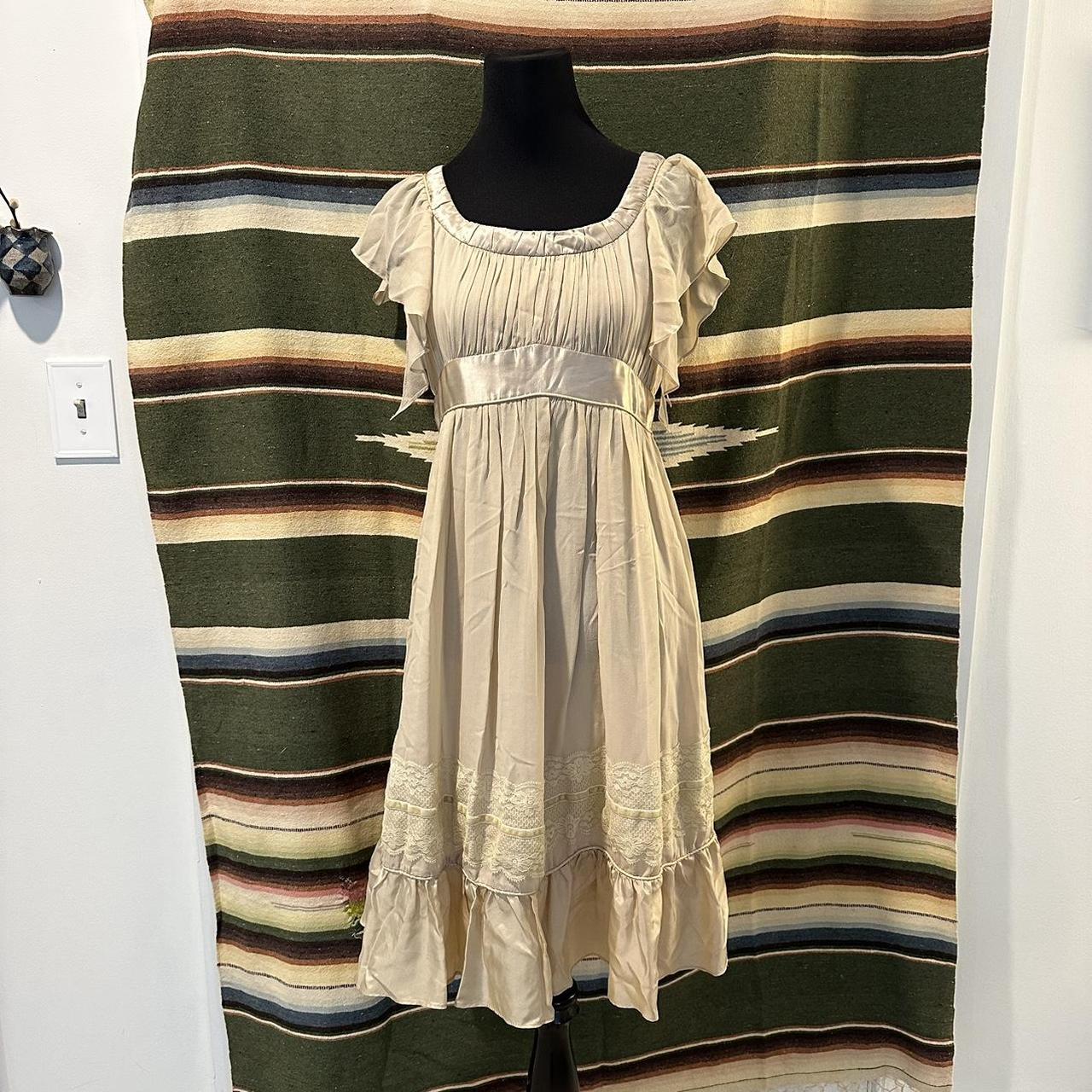 Chloé fairycore/cottagecore beige dress Marked as... - Depop