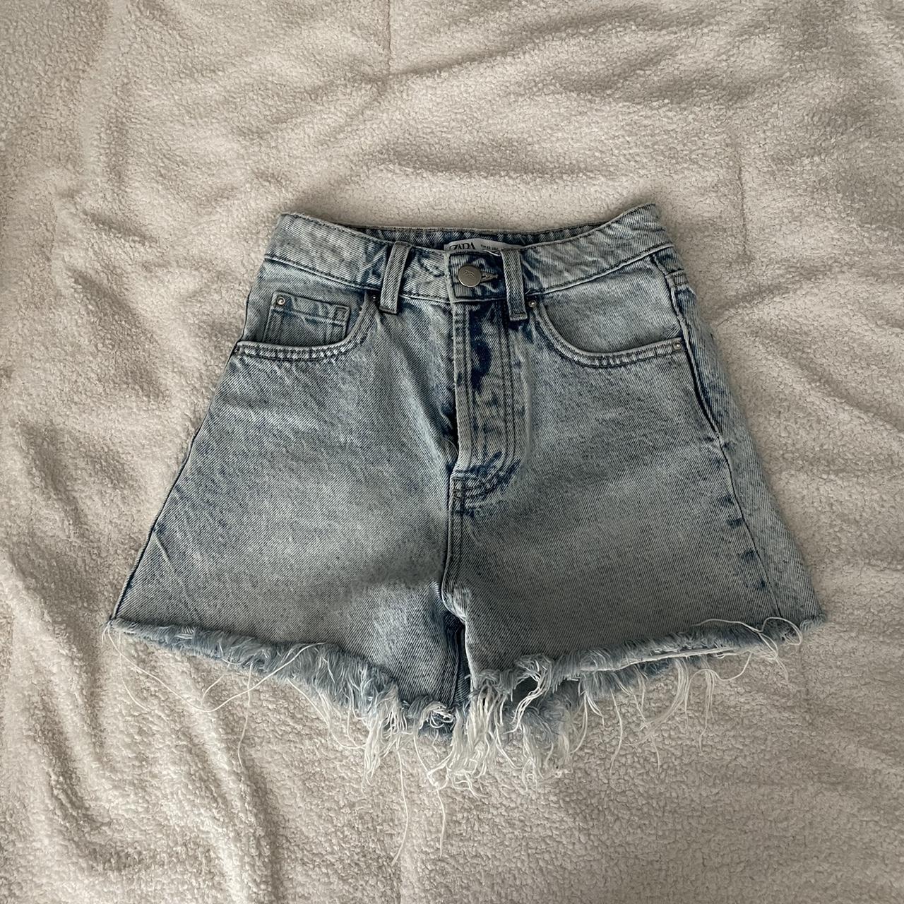 Zara jean shorts Size 0, too small for me Depop