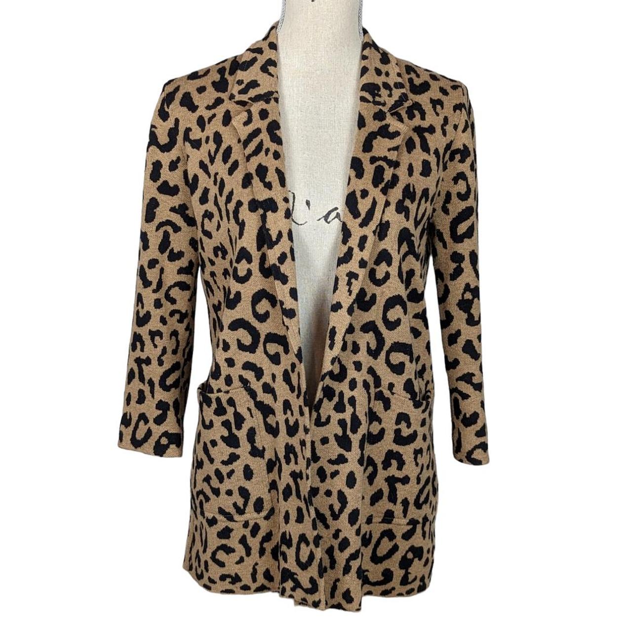 J.Crew Women's Brown and Black Cardigan Depop