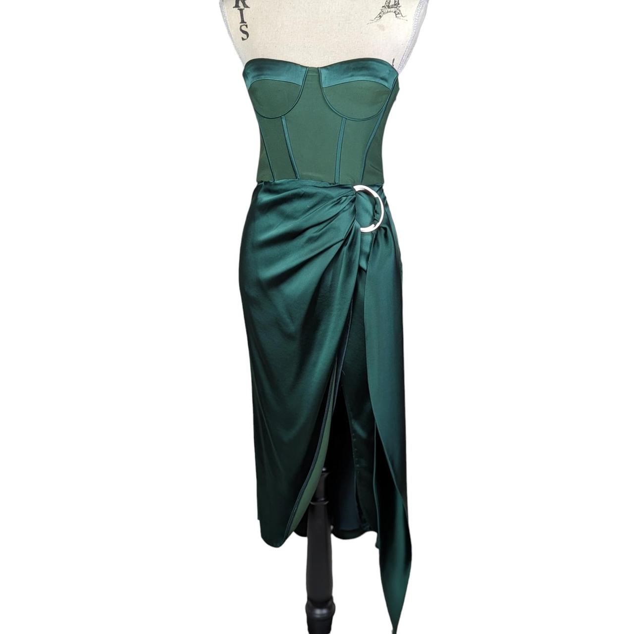 Jonathan simkhai hot sale green bustier dress