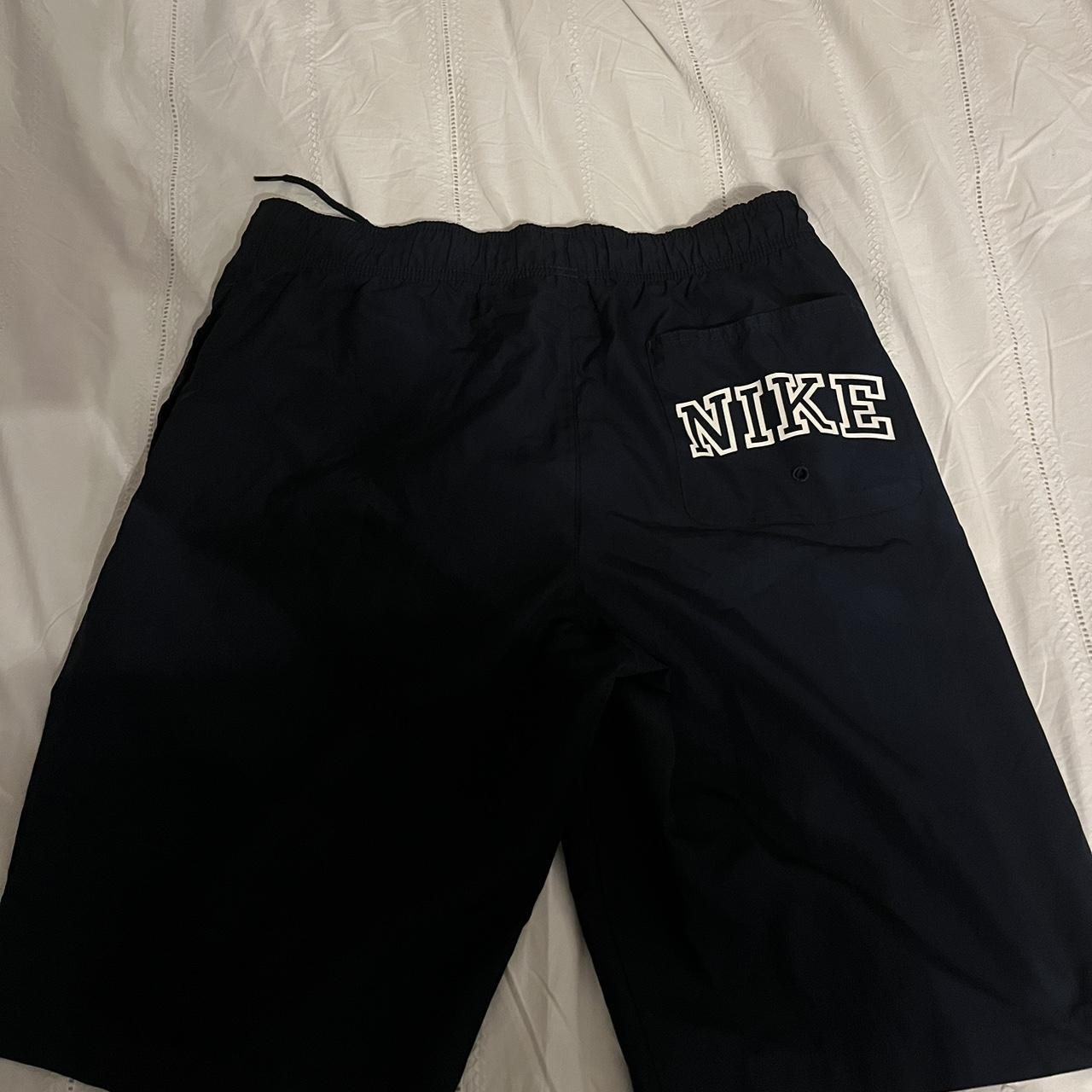 Navy blue Vintage Nike shorts, medium size sports... Depop