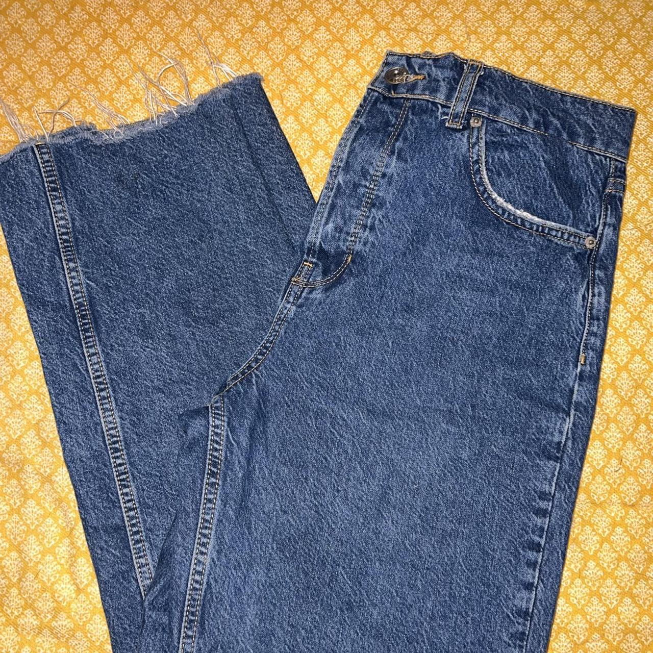 Dark wash, wide leg BDG jeans. Pax style, with... Depop
