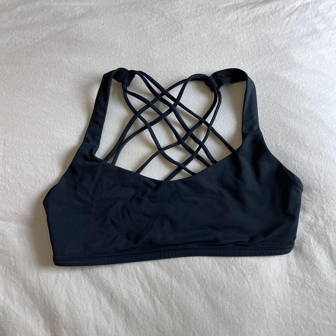 Lulu lemon sports bra with crisscross back Tag... - Depop