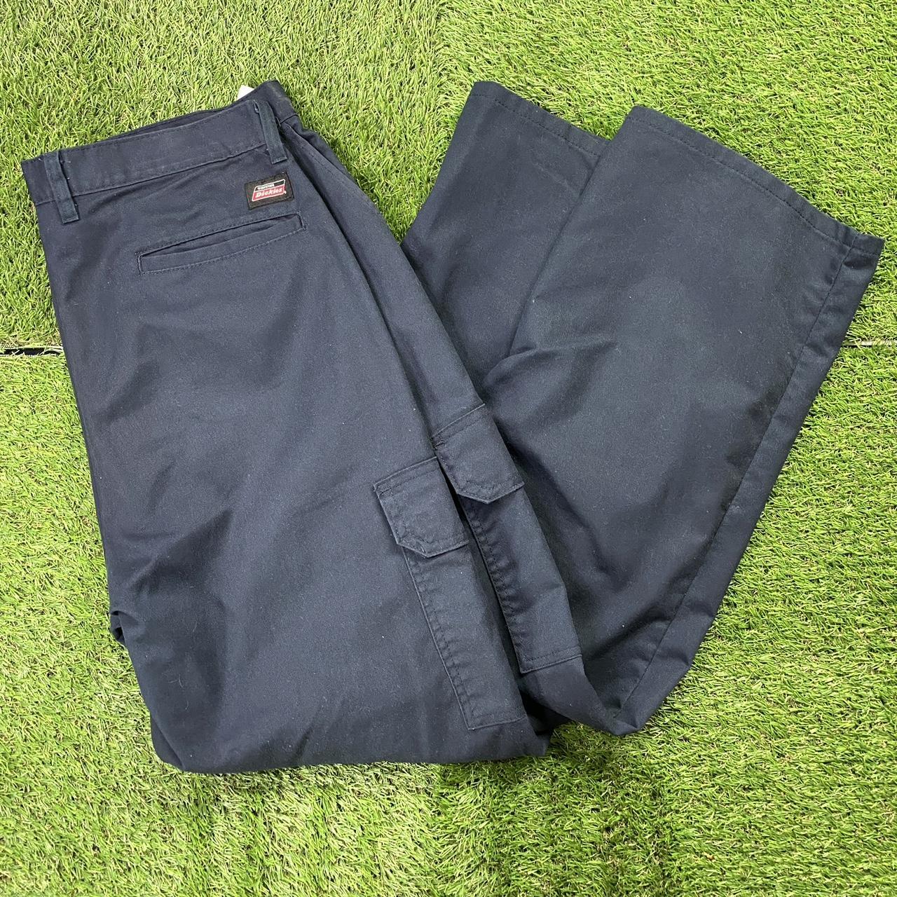 Dickies Workwear Dark Blue Cargo Work Pants Size... Depop