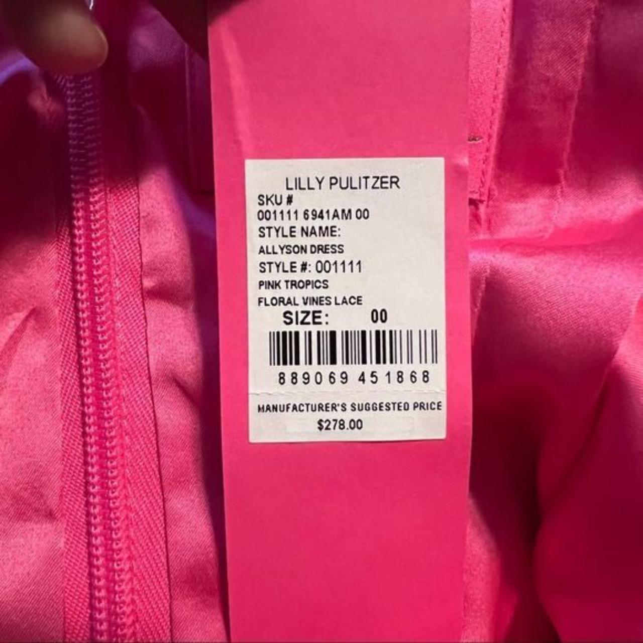 NWT Lilly Pulitzer Allyson dress in hot pink Key