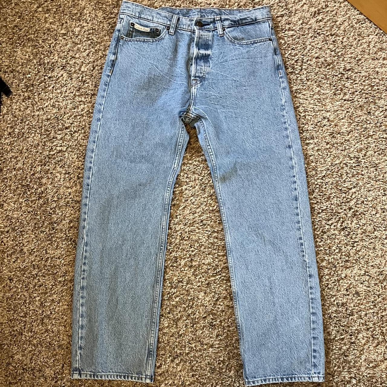 Calvin Klein Men's Blue Jeans | Depop