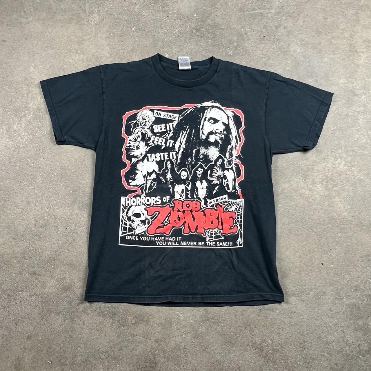 Vintage Crazy Late 90s Rob Zombie T-Shirt 🏷️ - Fruit... - Depop