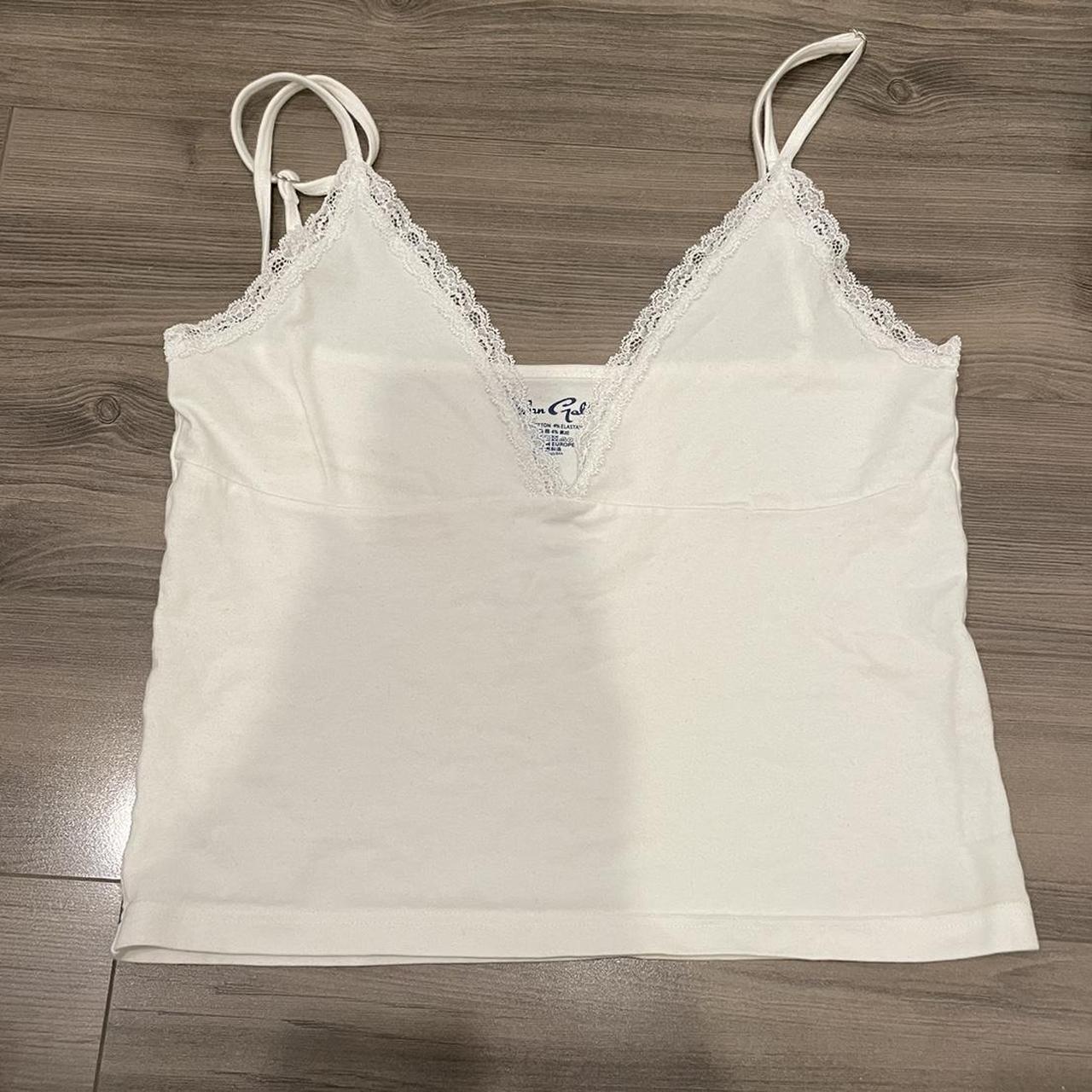 John Galt Brandy Melville Lace Amara Tank • white... Depop