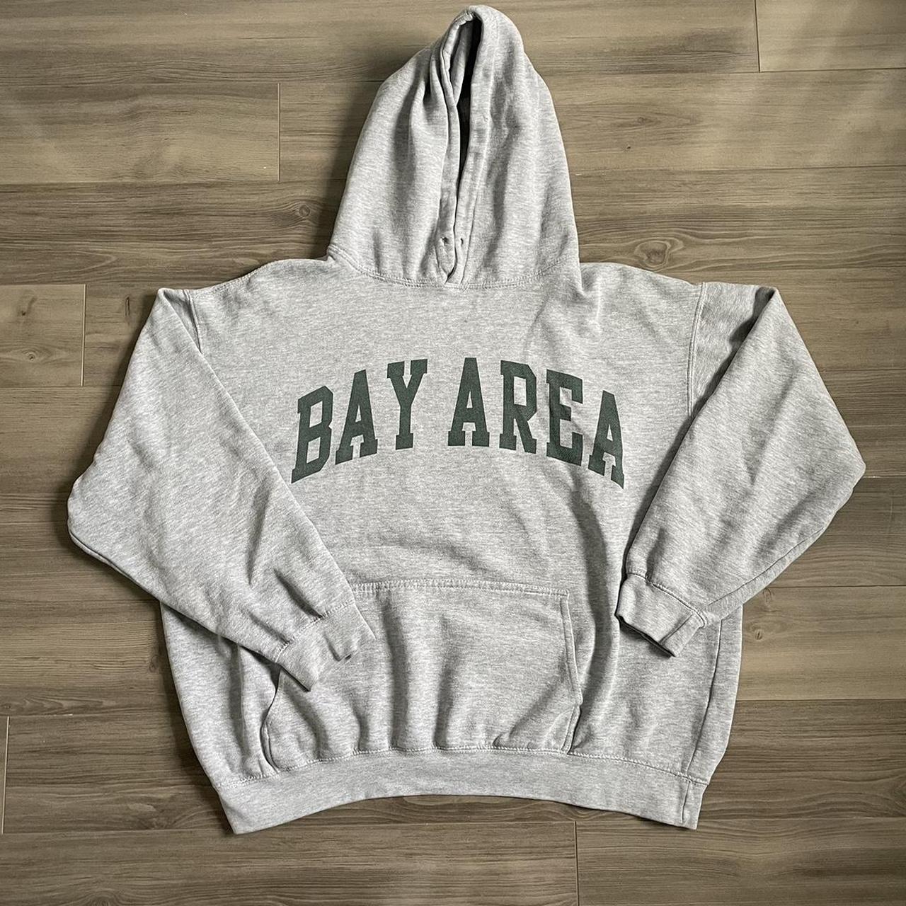 Brandy Melville John Galt Bay Area Hoodie • gray... Depop
