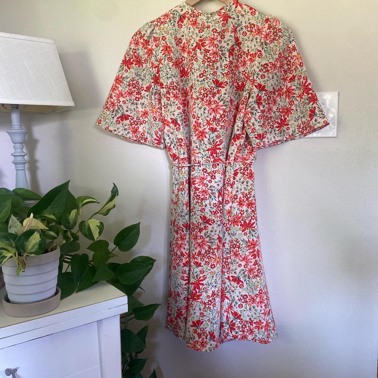 Mango Women's Babydoll Dress Multi/Red M – Floral Wrap dress