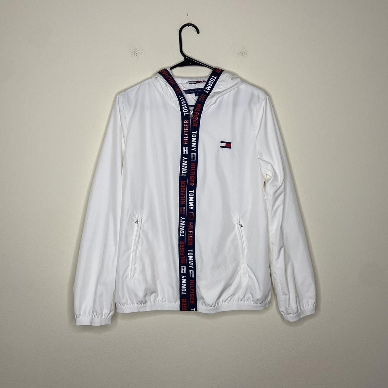 Modern Tommy Hilfiger Windbreaker Condition is... - Depop