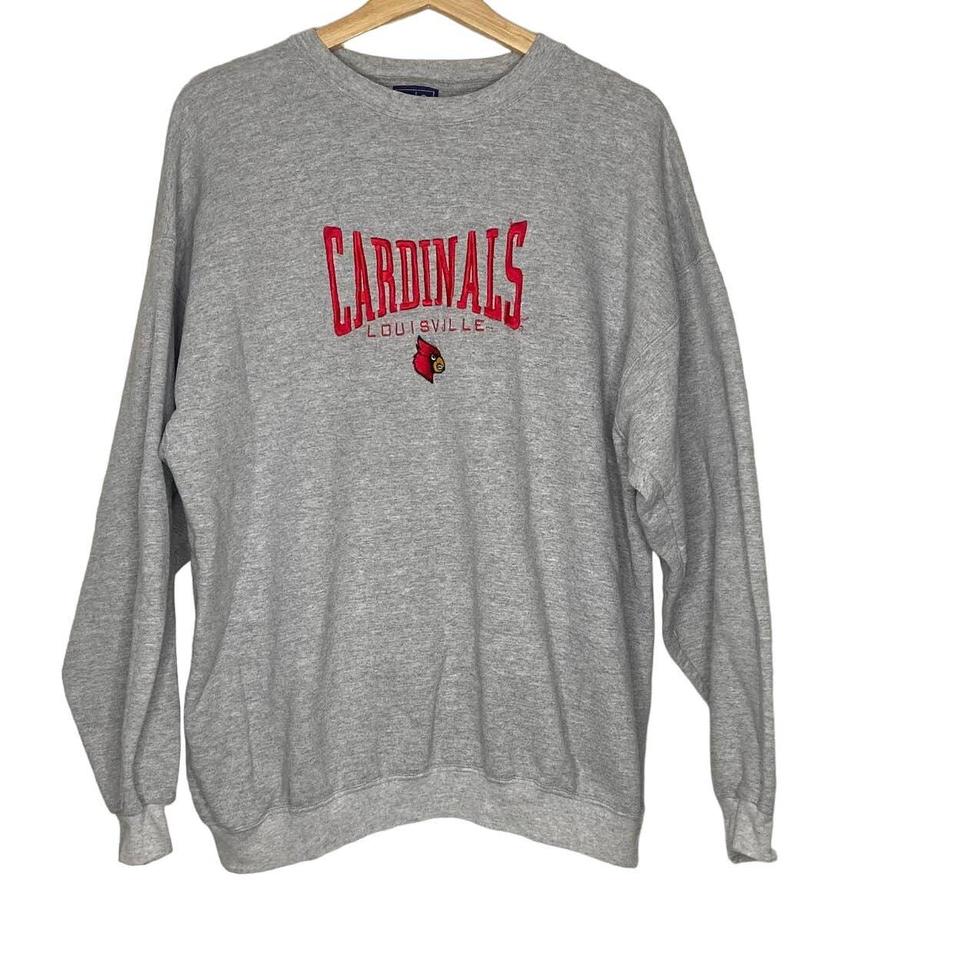 Louisville cardinals hoodie vintage - Depop