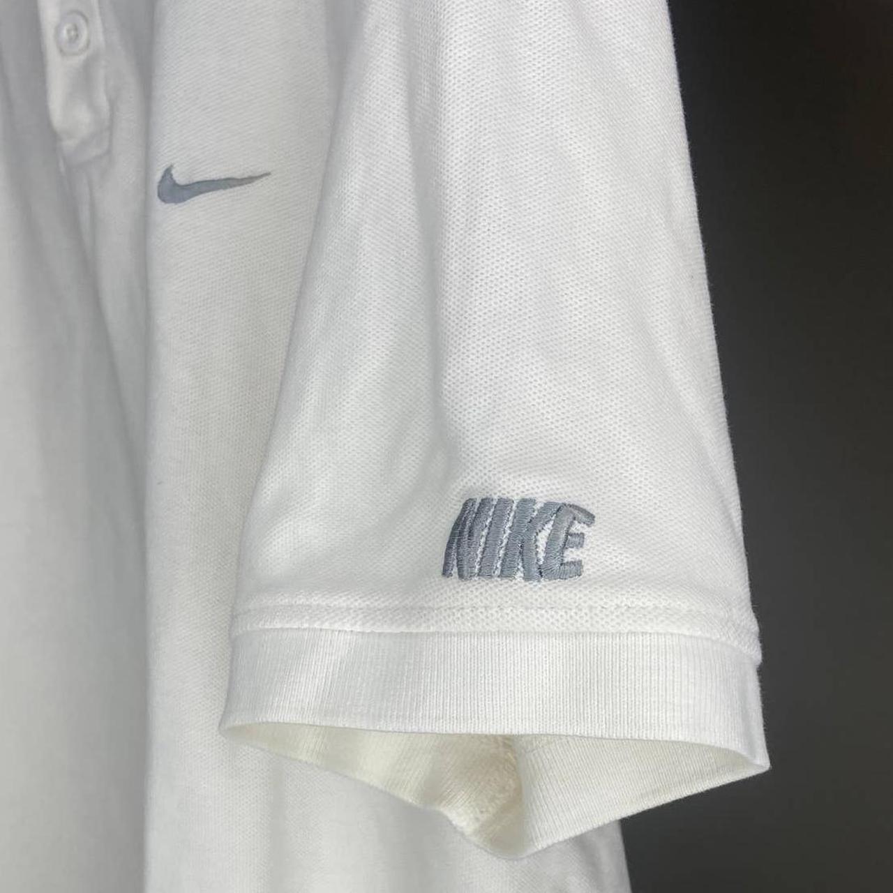 mens white nike polo