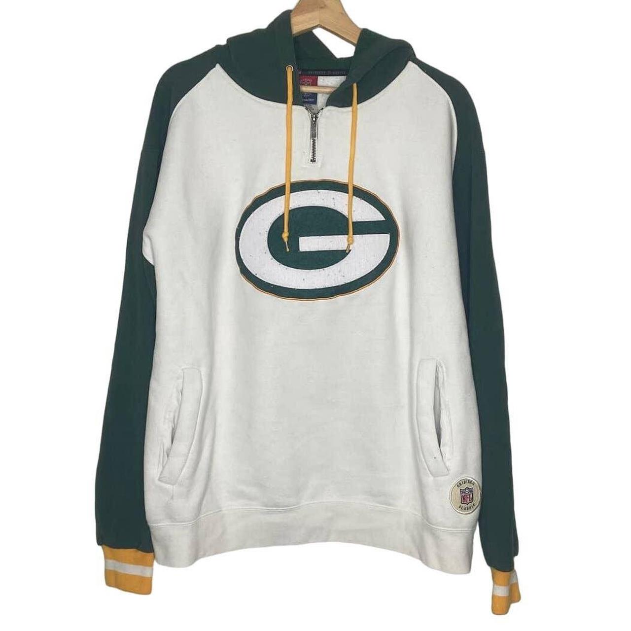 GreenBay Packers White Hoodie Condition is - Depop