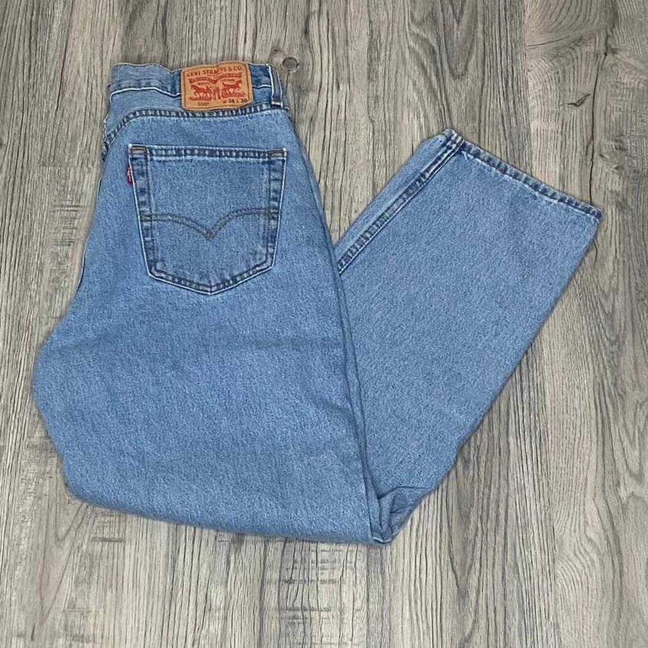 Levi’s 550 Light Wash Jeans Condition is... - Depop